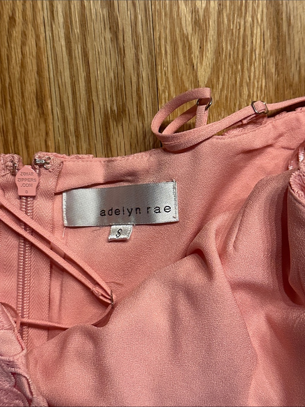 Adelyn Rae Coral Pink Spaghetti Strap Dress Size S - Picture 2 of 3